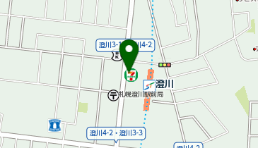 セブンイレブン 札幌澄川駅前店の地図画像