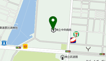 セブン銀行 香川県立中央病院 共同出張所の地図画像
