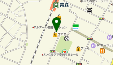 セブン銀行 青森駅ビルラビナ 共同出張所の地図画像