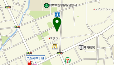 セブンイレブン 熊本九品寺5丁目店の地図画像