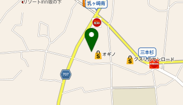 セブン銀行 オギノ河口湖店 共同出張所の地図画像