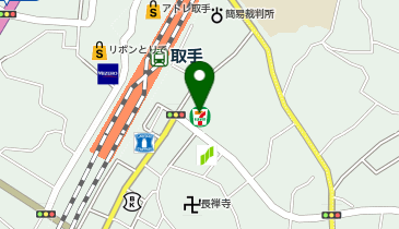 セブンイレブン 取手駅東口店の地図画像
