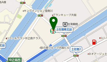 セブンイレブン 大阪中之島6丁目店の地図画像