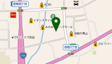 セブン銀行 みのおキューズモール 共同出張所の地図画像