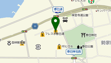 セブン銀行 春日浦フードスタジアム 共同出張所の地図画像