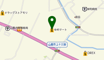 セブン銀行 ゆめマート東山鹿 共同出張所の地図画像