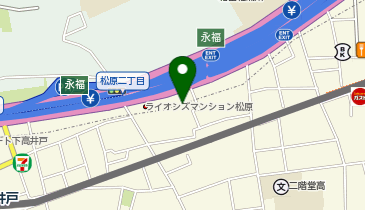 セブン銀行 スーパーバリュー ロピア松原店 共同出張所の地図画像