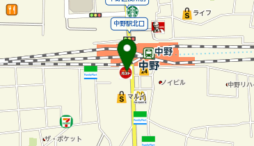 セブンイレブン 中野駅前店の地図画像