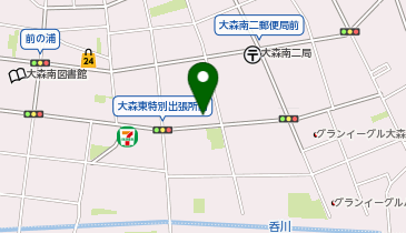 セブンイレブン 大田区大森南2丁目店の地図画像