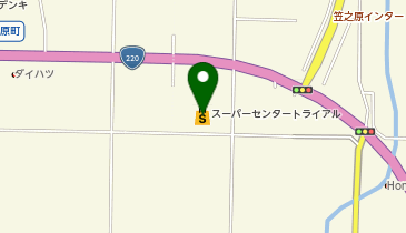 セブン銀行 スーパーセンタートライアル鹿屋店 共同出張所の地図画像