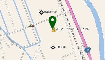 セブン銀行 スーパーセンタートライアル小竹店 共同出張所の地図画像