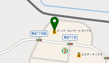 セブン銀行 スーパーセンタートライアル八幡東田店 共同出張所の地図画像