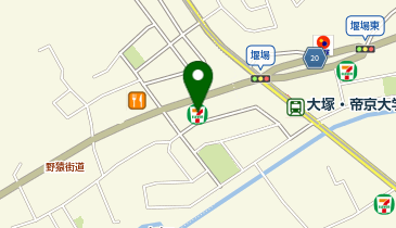 セブンイレブン 八王子東中野店の地図画像