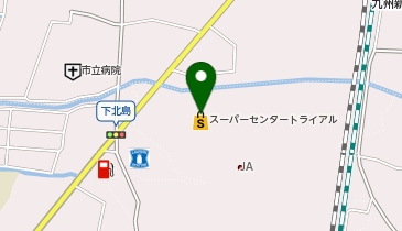 セブン銀行 スーパーセンタートライアル筑後店 共同出張所の地図画像