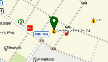 セブン銀行 スーパーセンタートライアル東開店 共同出張所の地図画像