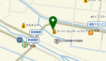 セブン銀行 スーパーセンタートライアル宗像店 共同出張所の地図画像