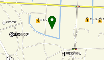 セブン銀行 スーパーセンタートライアル山鹿店 共同出張所の地図画像