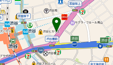 セブンイレブン 渋谷アクシュ店の地図画像