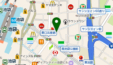 セブンイレブン 池袋サンシャイン60通り店の地図画像