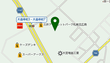 セブン銀行 三井アウトレットパーク 札幌北広島 共同出張所の地図画像