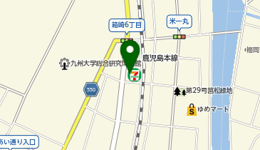 セブンイレブン 福岡箱崎6丁目店の地図画像