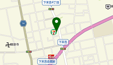 セブンイレブン 横浜下末吉4丁目店の地図画像