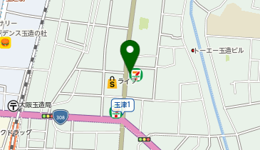 セブンイレブン 大阪中道4丁目店の地図画像