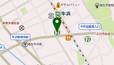 セブンイレブン 福生牛浜駅南店の地図画像