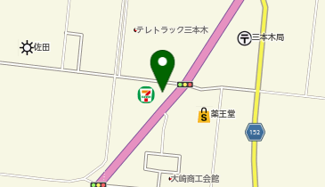 セブンイレブン 大崎三本木善並田店の地図画像