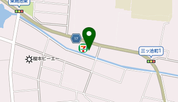 セブンイレブン 各務原鵜沼三ツ池町店の地図画像