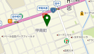 セブン銀行 食品館アプロ 甲南店 共同出張所の地図画像