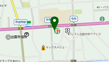 セブンイレブン 出雲今市町店の地図画像