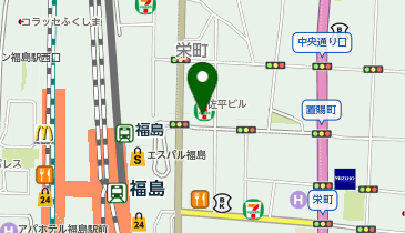セブンイレブン 福島駅前吾妻通店の地図画像