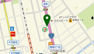 セブンイレブン 大竹西栄店の地図画像