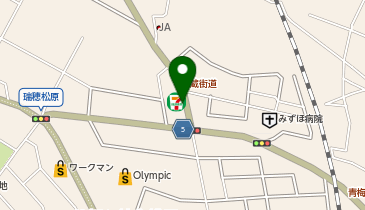 セブンイレブン 瑞穂箱根ケ崎西平店の地図画像