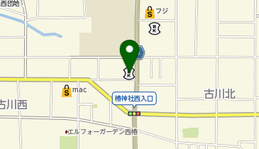 セブン銀行 愛媛銀行 古川支店 共同出張所の地図画像