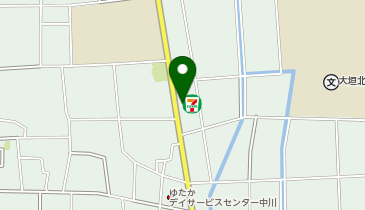 セブンイレブン 大垣中川町4丁目店の地図画像