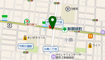 セブンイレブン 新御徒町駅西店の地図画像