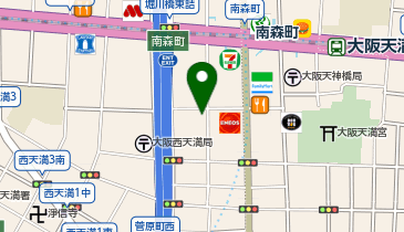 セブンイレブン 大阪天神西町店の地図画像