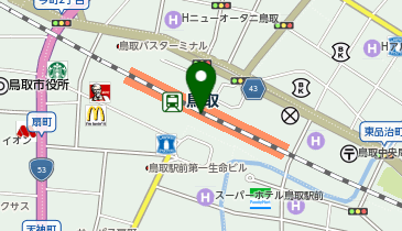 セブンイレブン おみやげ楽市シャミネ鳥取店の地図画像