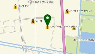 セブン銀行 スーパーセンタートライアル津藤方店 共同出張所の地図画像