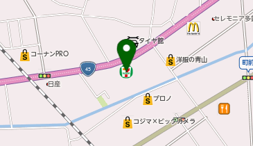 セブンイレブン 多賀城町前店の地図画像