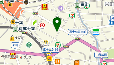 セブンイレブン 千葉駅前大通り店の地図画像