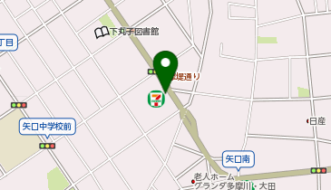 セブンイレブン 下丸子多摩堤通り店の地図画像