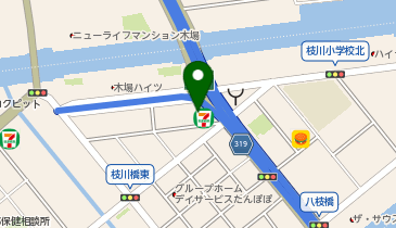 セブンイレブン 江東枝川2丁目店の地図画像