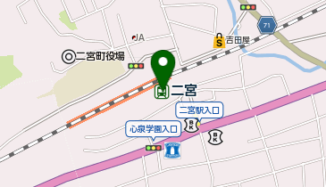 セブン銀行 JR二宮駅 共同出張所の地図画像