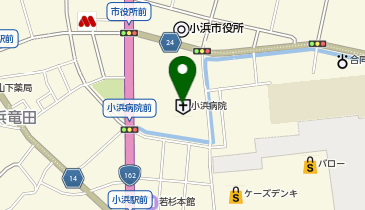 セブン銀行 公立小浜病院 共同出張所の地図画像