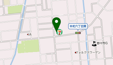 セブンイレブン 野々市本町6丁目店の地図画像