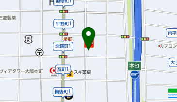 セブンイレブン 大阪淡路町1丁目店の地図画像