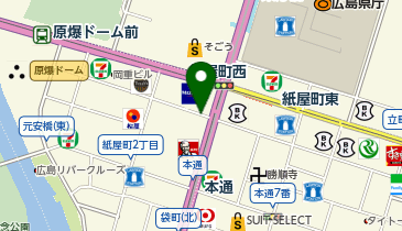 セブンイレブン 広島紙屋町2丁目店の地図画像